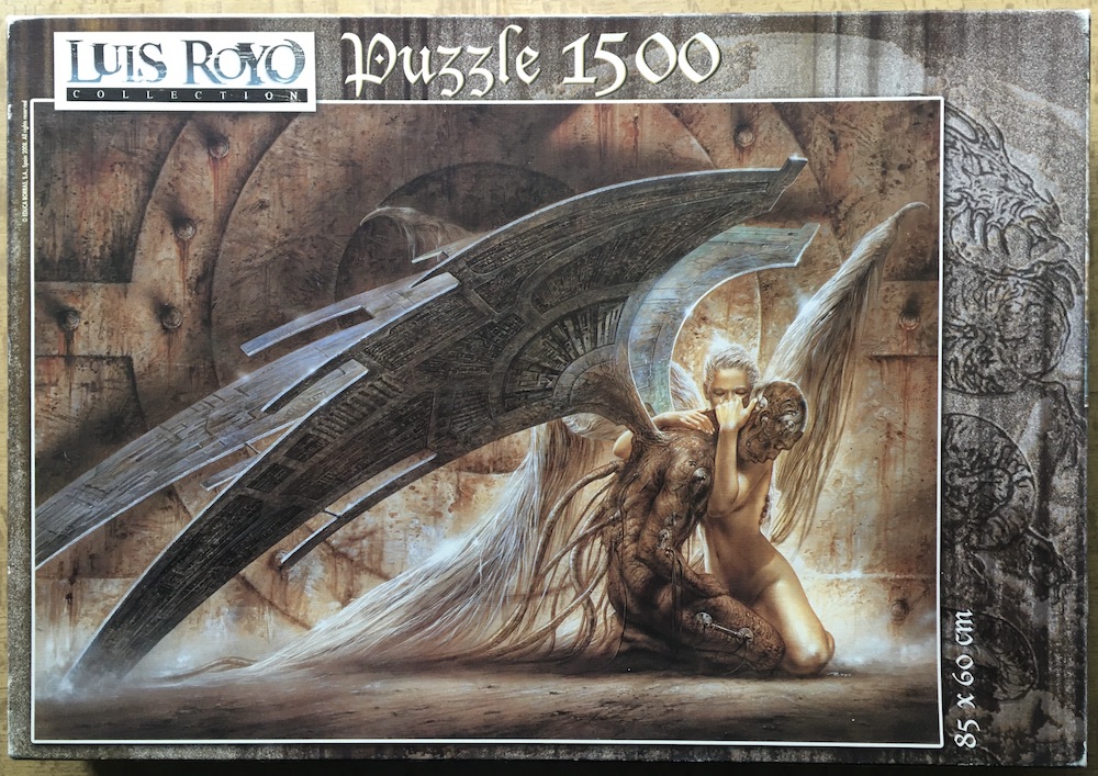 1500, Educa, The Fallen Angel, by Luis Royo, Sealed Bag, 2026-02-15 Image of the puzzle 1500, Educa, The Fallen Angel, by Luis Royo, Sealed Bag, Picture of the box