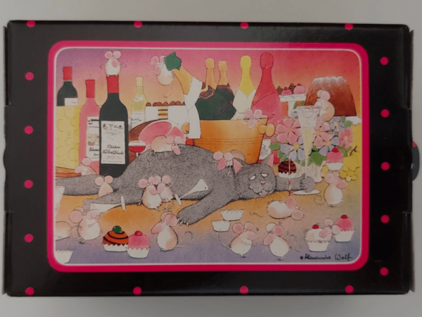 Image of the puzzle 88, Heye, Party Puzzle 459 08074, by Wolf, Complete, Picture of the Box