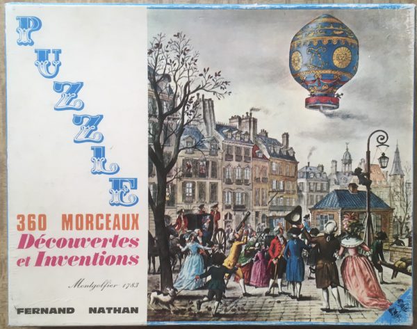 Image of the puzzle 360, Nathan, Montgolfier 1783, by Kees Kelfkens, Complete, Picture of the box