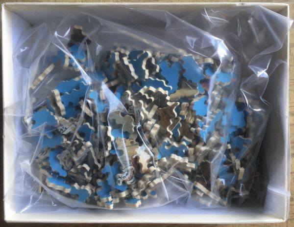 Image of the puzzle 350, Michèle Wilson, Le Banquet Estival, Incomplete, Picture of the bag