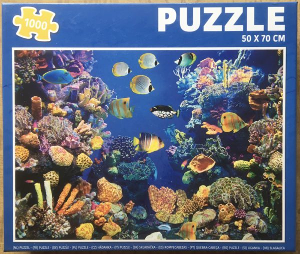Image of the puzzle 1000, CCG, Fish and Corals, Complete, Picture of the box