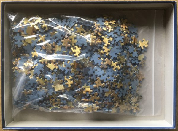 Image of the puzzle 888, Ravensburger, Historic World Map, by Nicholas van Geelkercken, Complete, Picture of the bag