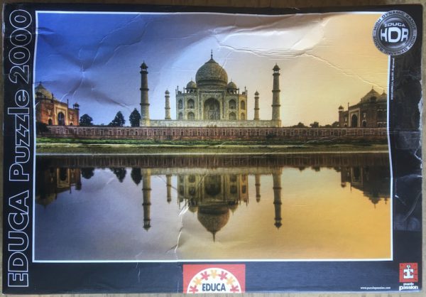 Image of the puzzle 2000, Educa, Taj Mahal, India, by Trey Ratcliff, Sealed Bag, Picture of the box