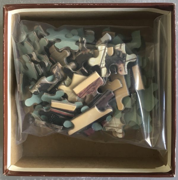 Image of the puzzle 84, Waddingtons, The Ball on Shipboard, by James Tissot, Incomplete, Picture of the bag