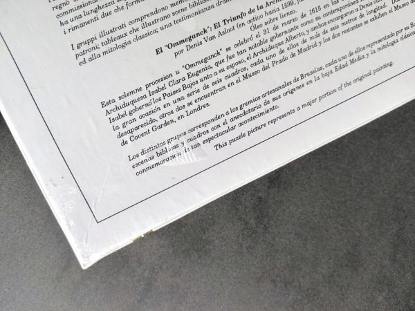 Image of the puzzle 1000, Falcon, The Triumph of the Archduchess Isabella, by Denis van Alsloot, Factory Sealed, Picture of the Seal