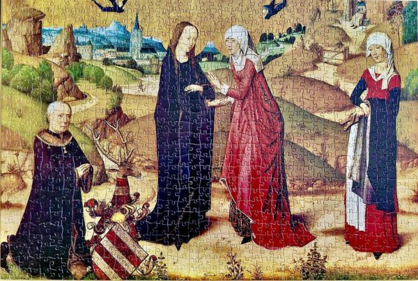 Image of the puzzle 1000, Schmidt, Geburt Mariae, by the Meister des Marialebens, Complete, Picture of the Assembled Puzzle