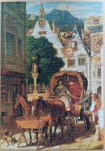 Image of the puzzle 750, Ravensburger, Wedding Tour, by Moritz von Schwind, Complete, Picture of the Puzzle Assembled
