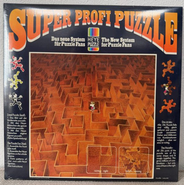 Image of the puzzle 216, Heye, Labyrinth, Guillermo Mordillo, Factory Sealed, Picture of the box