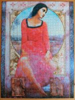 Image of the puzzle 1000, MB, Donna Velata, by Richard Franklin, Complete, Picture of the Assembled Puzzle