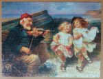 Image of the puzzle 500, Ravensburger, A Dance for the Fiddler, by Frederick Morgan, Complete, Picture of the Assembled Puzzle