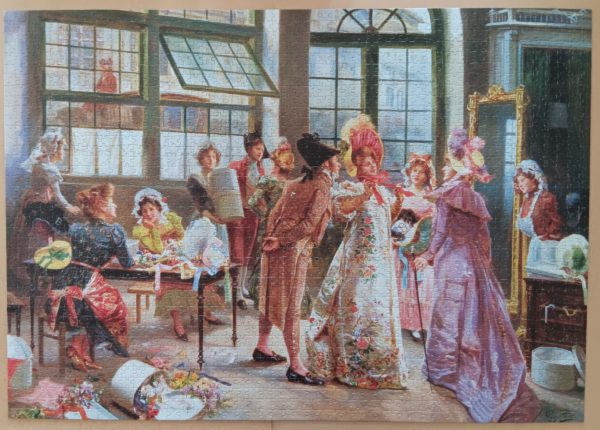 2000, Jumbo, At the Milliner's Shop, by Alonso Pérez, Complete, Picture of the Assembled Puzzle