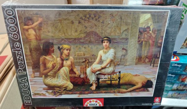 Image of the puzzle 6000, Educa, Love's Labour Lost, Edwin Longsden Long, Factory Sealed, Picture of the box