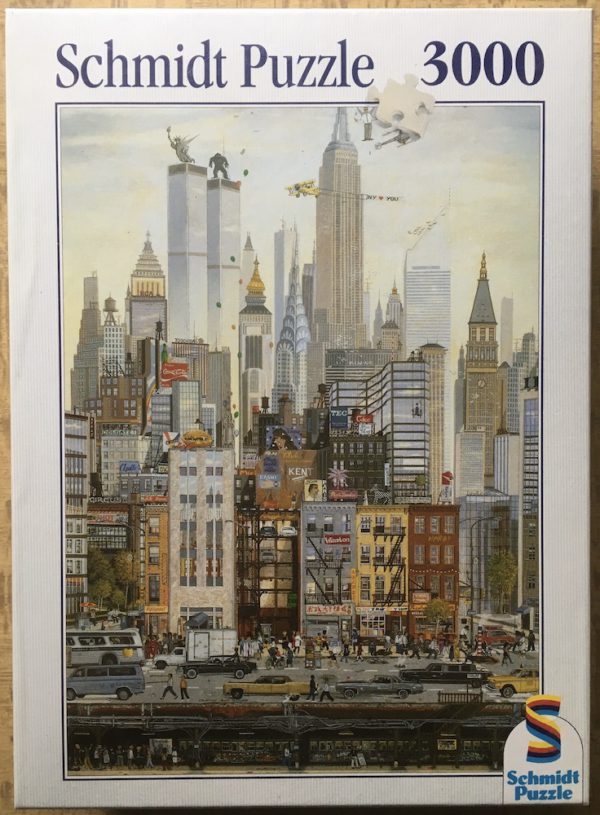 Image of the puzzle 3000, Schmidt, New York, Zenner, Factory Sealed, Picture of the box