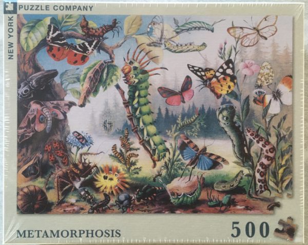 Image of the puzzle 500, NYPC, Metamorphosis, Factory Sealed, Picture of the box