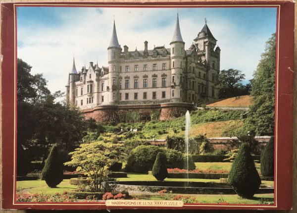 Image of the puzzle 3000, Waddingtons, Dunrobin Castle, Scotland, Sealed Bag, Picture of the box