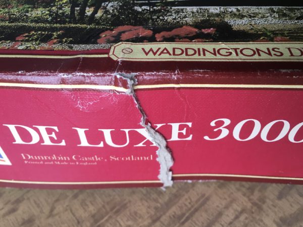 Image of the puzzle 3000, Waddingtons, Dunrobin Castle, Scotland, Sealed Bag, Detail of the box