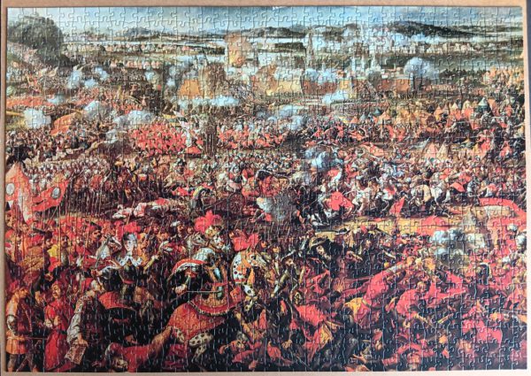 Image of the puzzle 1000, Schmidt, The Battle of Kahlenberg, Stephan Kessler. Complete, Picture of the puzzle