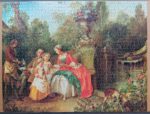 Image of the puzzle 1500, MB, In the Garden, by Nicolas Lancret, Complete, Picture of the Assembled Puzzle