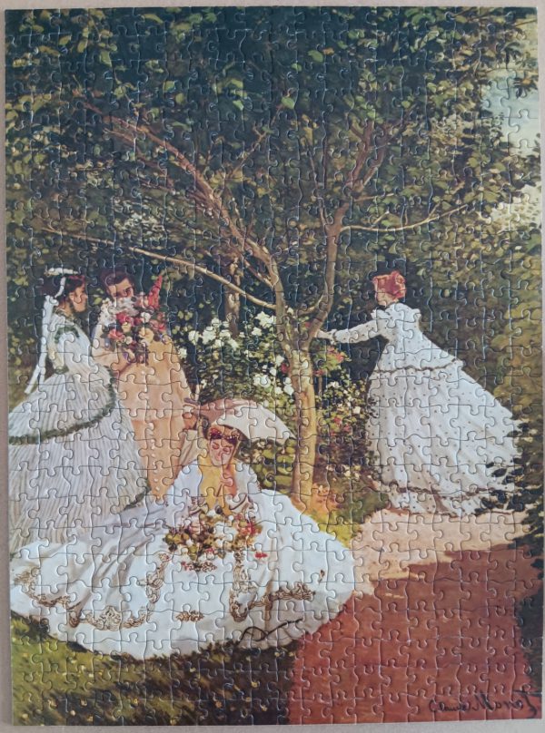 Image of the puzzle 500, Ravensburger, Women in the Garden, by Claude Monet, Complete, Picture of the Puzzle Assembled