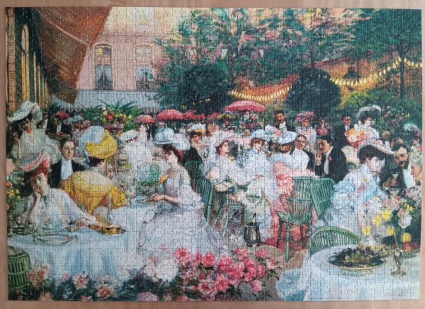 Image of the puzzle 1500, Ravensburger, Ritz Hotel, Paris 1904, Jeanniot, Complete, Picture of the puzzle