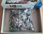 Image of the puzzle 1500, Ravensburger, Ritz Hotel, Paris 1904, Jeanniot, Complete, Picture of the bag