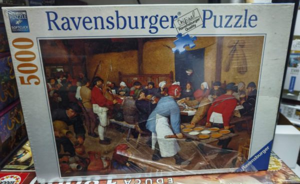 Image of the puzzle 5000, Ravensburger, The Peasant Wedding. by Pieter Bruegel the Elder, Factory Sealed, Picture of the box