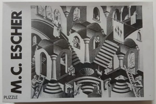 Image of the puzzle 1000, Selegiochi, Concave and Convex, Escher, Factory Sealed, Picture of the box