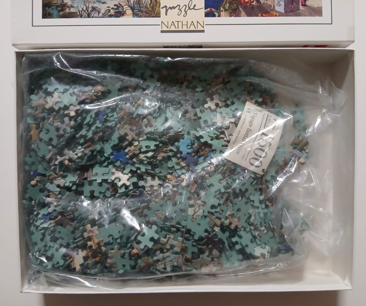 Image of the puzzle 1500, Nathan, Fantastic Voyage, Gabor Szittya, Sealed Bag, Picture of the bag