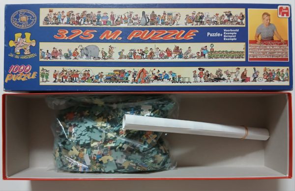 Image of the puzzle 1000, Jumbo, The Longest Van Haasteren Puzzle in the World, by Jan van Haasteren, Sealed Bag, Picture of the bag