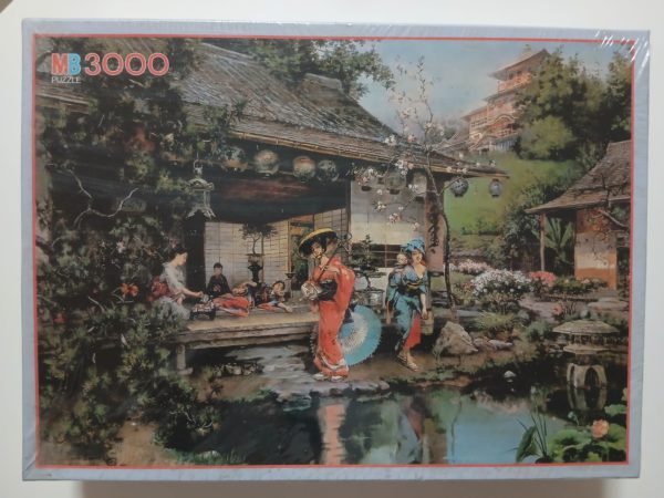 Image of the puzzle 3000, MB, Japanese Tea House, Moore, Factory Sealed, Picture of the box