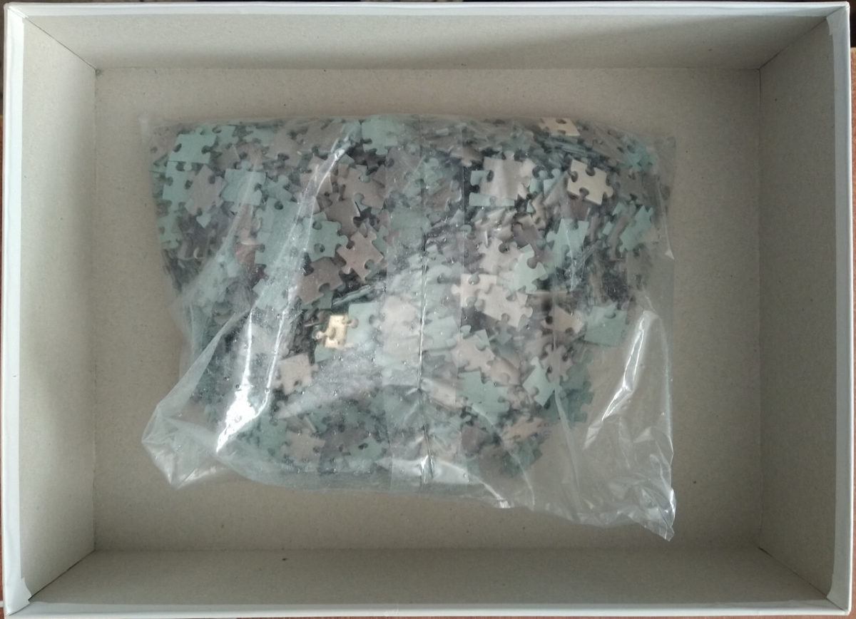 Image of the puzzle 1000, Ricordi, Dance me to the End of Love, Vettriano, Sealed Bag, Picture of the bag