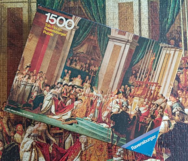 Image of the puzzle 1500, Ravensburger, The Coronation of Napoleon, David, Complete, Picture of the box