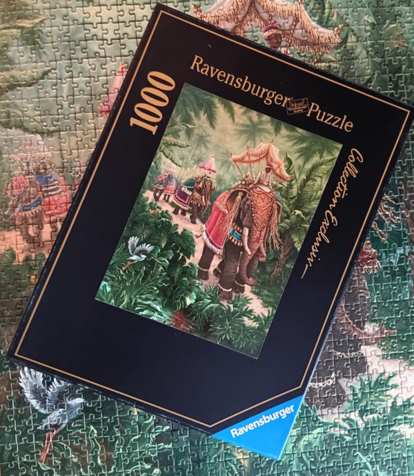 Image of the Puzzle 1000, Ravensburger, Festival Bound, by Janet Kruskamp, Complete, Picture of the Box
