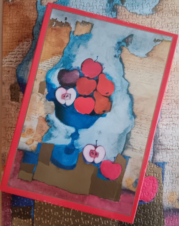 Image of the puzzle 500, MB, Fruit bowl, Rosina Wachtmeister, Complete, Picture of the box