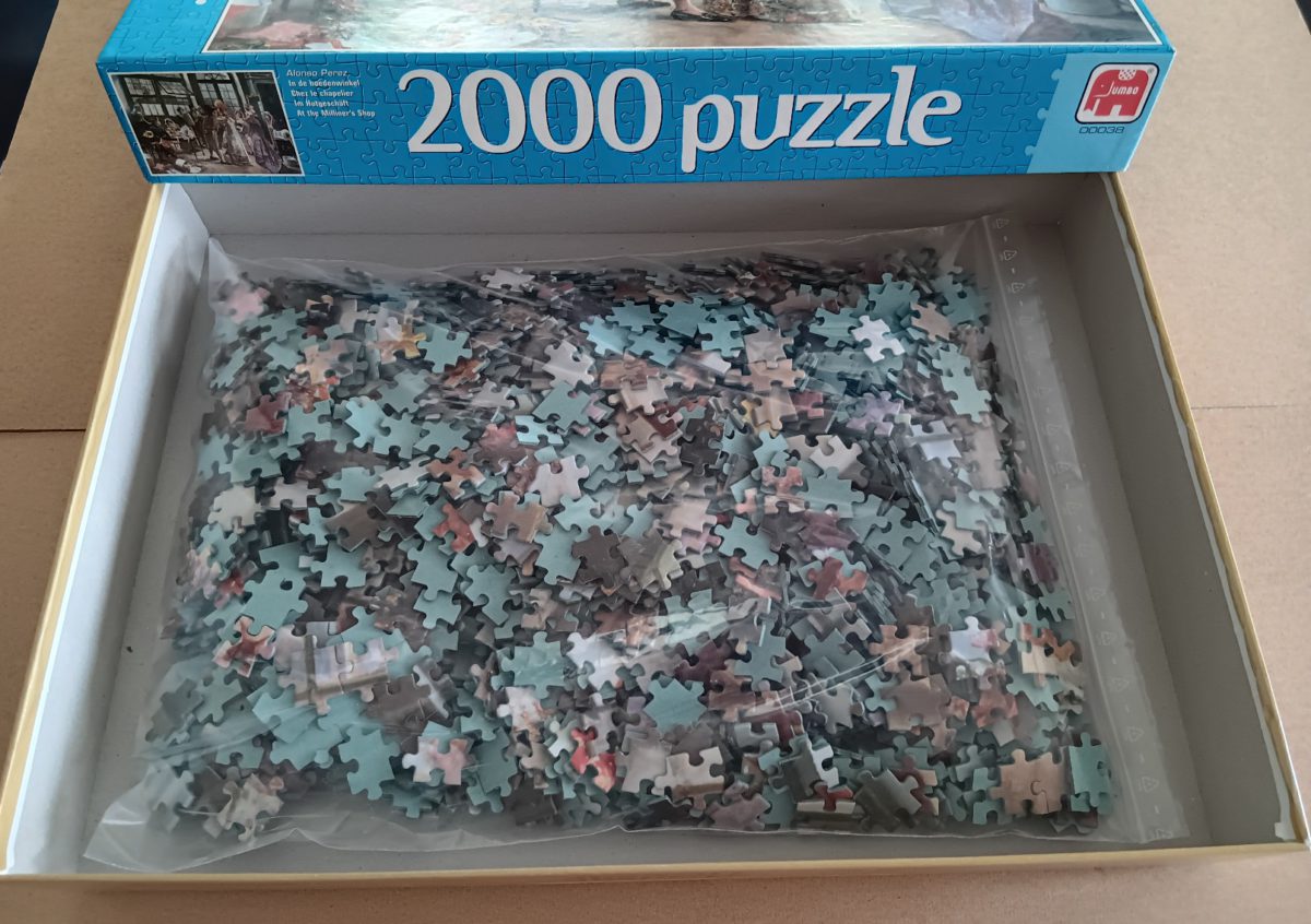 2000, Jumbo, At the Milliner's Shop, by Alonso Pérez, Complete, Picture of the Bag