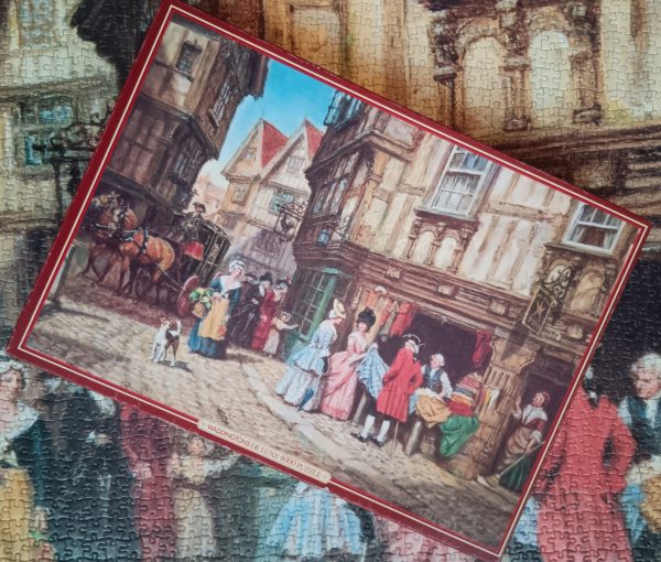 Image of the puzzle 4000, Waddingtons, Outside the Star, by Bennett, Complete, Picture of the Box