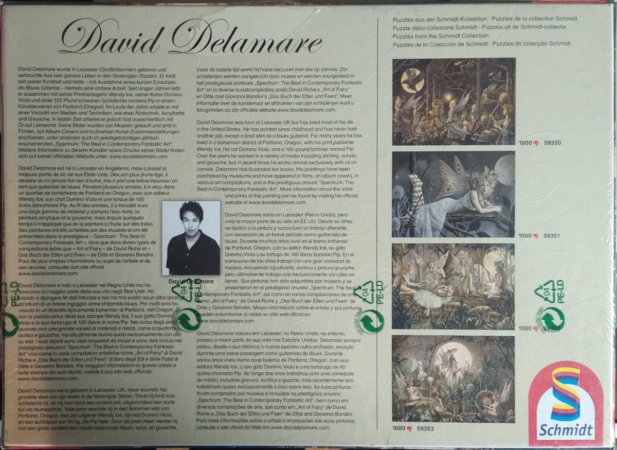 Image of the puzzle 1000, Schmidt, Dream Sequence, by Delamare, Factory Sealed, Picture of the Box