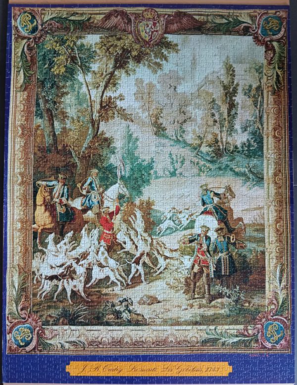 Image of the puzzle 2000, Ravensburger, The Chase, by Oudry, Complete, Picture of the Assembled Puzzle