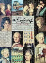 Image of the puzzle 1000, Schmidt, Wolfgang Amadeus Mozart, Collage, Complete, Picture of the Assembled Puzzle