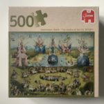 Image of the puzzle 500, Jumbo, The Garden Of Earthly Delights, by Hieronymus Bosch, Factory Sealed, Picture of the Box