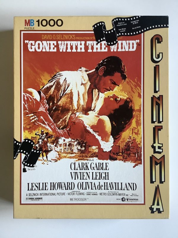 Image of the puzzle 1000, MB, Gone with the Wind (Movie Poster), Complete, Picture of the Box