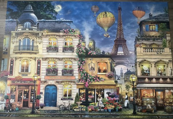 Image of the puzzle 18000, Ravensburger, Evening Walk in Paris, by Robinson, Complete, Picture of the Assembled Puzzle