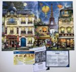 Image of the puzzle 18000, Ravensburger, Evening Walk in Paris, by Robinson, Complete, Picture of the Poster and Leaflets