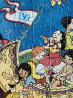 Image of the puzzle 208, Unicef, Code 7700, Complete, Detail of the Assembled Puzzle