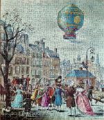 Image of the puzzle 350, Ravensburger, Montgolfier, Paris, 1783, by Kelfkens, Complete, Picture of the Assembled Puzzle