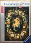 Image of the puzzle 1000, Ravensburger, Madonna with Garland, by Jan Brueghel the Elder, Factory Sealed, Picture of the box