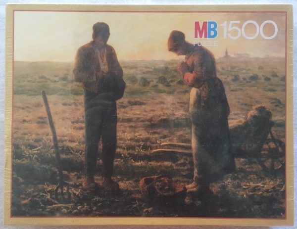 Image of the puzzle 1500, MB, The Angelus, by Jean-François Millet, Factory Sealed, Picture of the box
