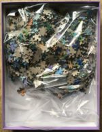 Image of the puzzle 1000, Pomegranate, Floral Peacock, by David Galchutt, Complete, Picture of the bag