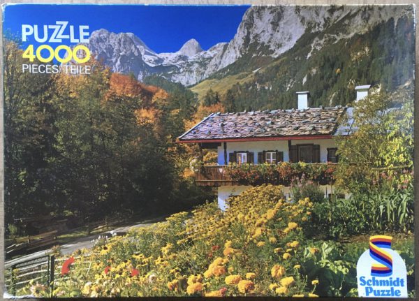 Image of the puzzle 4000, Schmidt, Bayerische Alpen, Sealed Bag, Picture of the box