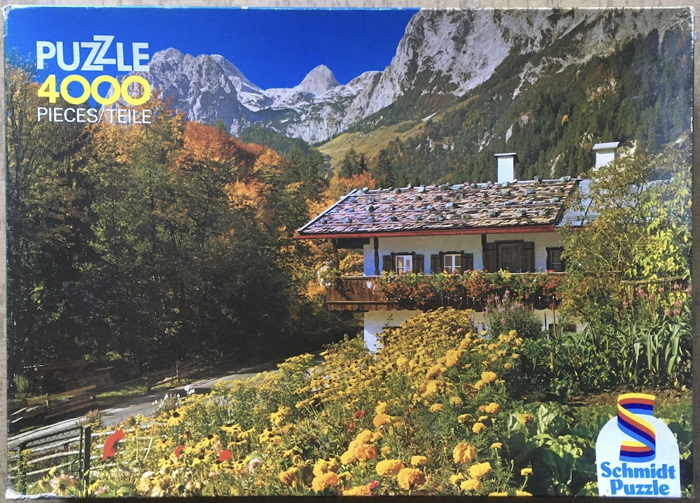 4000, Schmidt, Bayerische Alpen, Sealed Bag, 2025-12-31 Image of the puzzle 4000, Schmidt, Bayerische Alpen, Sealed Bag, Picture of the box